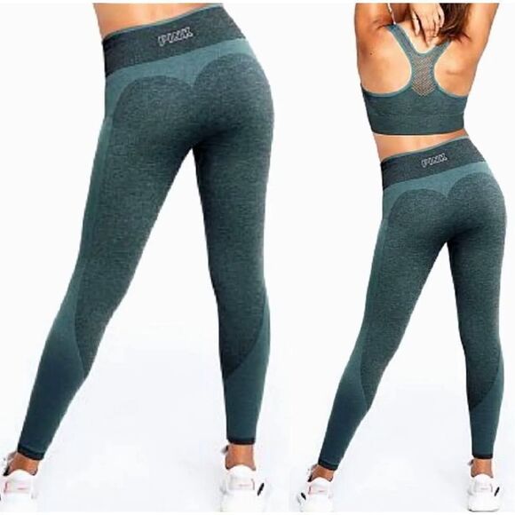 New! PINK| Seamless| Legging| Dark Ivy Maryl - Picture 1 of 14